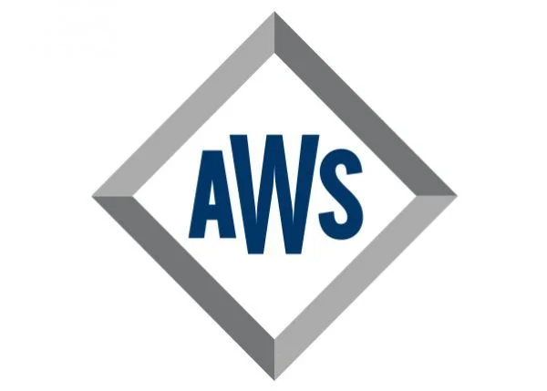 Logotipo de la American Welding Society, AWS.