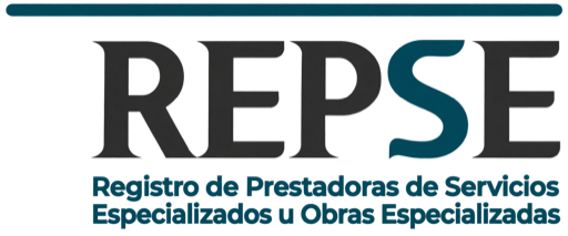 REPSE registration logo for Providers of Specialized Services or Specialized Works.